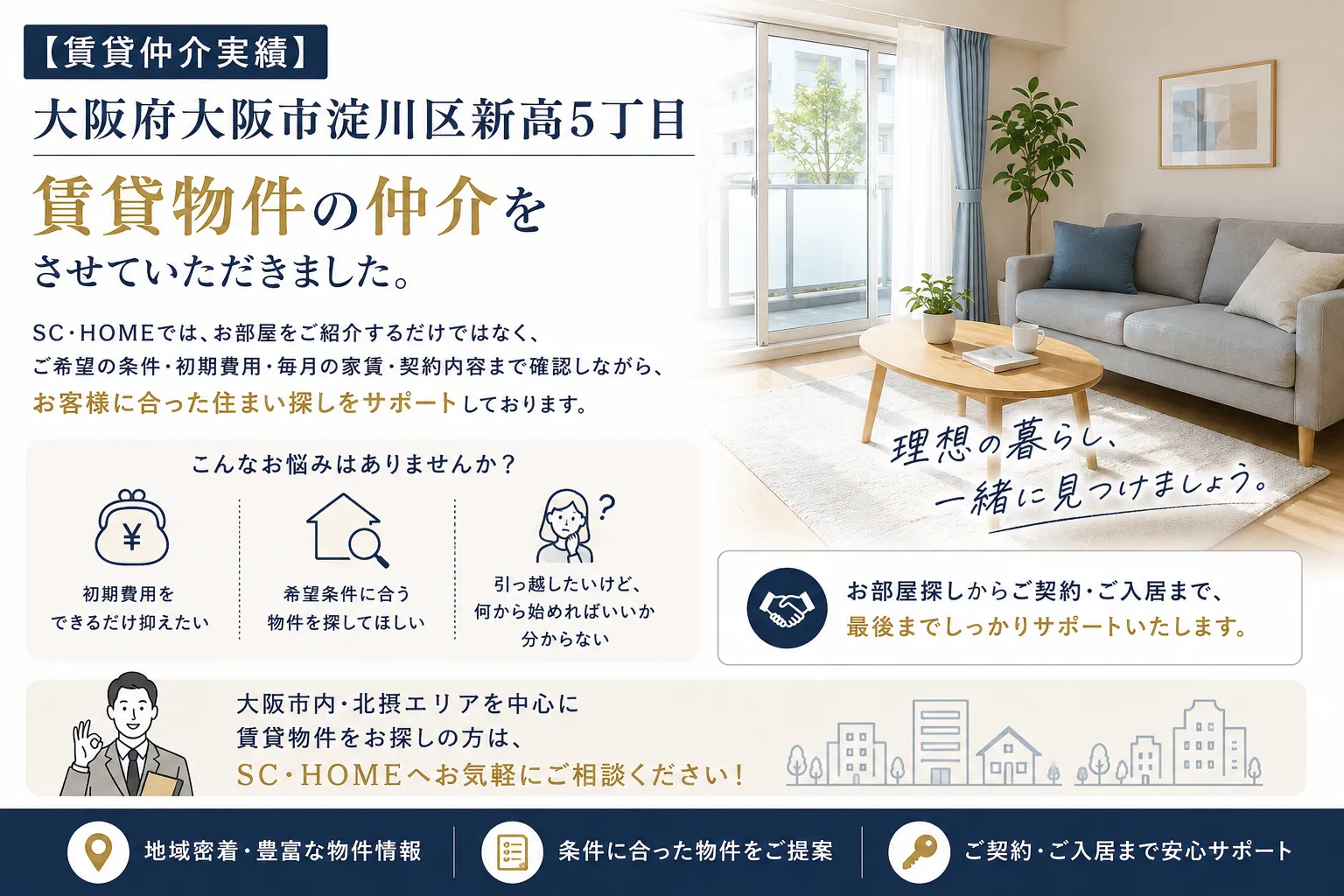 大阪府大阪市淀川区新高5丁目<br>賃貸